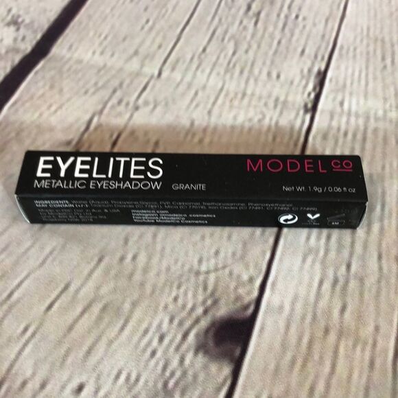 Model Co Eyelites Metallic Eyeshadow Granite New in Box - Picture 5 of 10